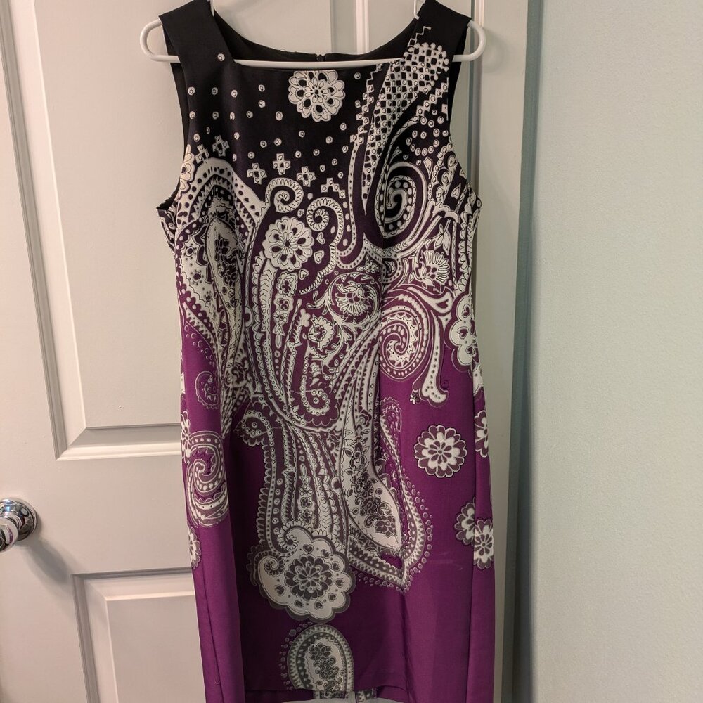 Paisley Square neck dress